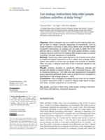 Can analogy instructions help older people (re)learn activities of daily living?