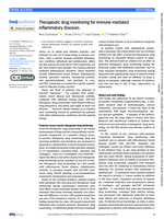 Therapeutic drug monitoring for immune mediated inflammatory diseases