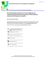 Environmental evolution of cover deposits on chemically distinctive bare ground, New Zealand: review and temporal contexts