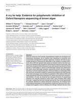 A cry for kelp: Evidence for polyphenolic inhibition of Oxford Nanopore sequencing of brown algae
