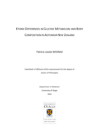 Ethnic differences in glucose metabolism and body composition in Aotearoa New Zealand