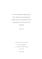 A critical realist exploration of the contexts and mechanisms which produce (in)equitable gout management in Aotearoa New Zealand