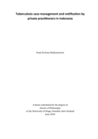 Tuberculosis case management and notification by private practitioners in Indonesia