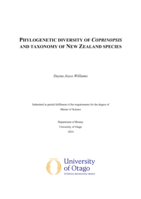 Phylogenetic diversity of Coprinopsis and taxonomy of New Zealand species