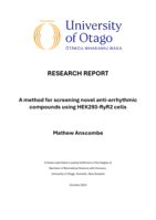 A method for screening novel anti-arrhythmic compounds using HEK293-RyR2 cells