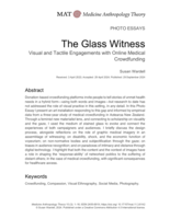 The Glass Witness​: Visual and Tactile Engagements with Online Medical Crowdfunding