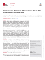 Activity and cryo-EM structure of the polymerase domain of the human norovirus ProPol precursor