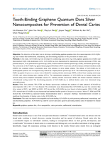 Tooth-Binding Graphene Quantum Dots Silver Nanocomposites for Prevention of Dental Caries