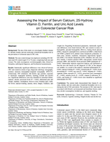 Assessing the Impact of Serum Calcium, 25-Hydroxy Vitamin D, Ferritin, and Uric Acid Levels on Colorectal Cancer Risk