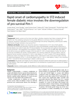 Rapid onset of cardiomyopathy in STZ-induced female diabetic mice involves the downregulation of pro-survival Pim-1