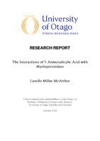 The Interactions of 5-Aminosalicylic Acid with Myeloperoxidase