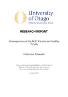Consequences of the BCG Vaccine on Healthy T Cells