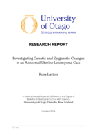 Investigating Genetic and Epigenetic Changes in an Abnormal Uterine Leiomyoma Case
