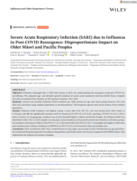 Severe Acute Respiratory Infection (SARI) due to Influenza in Post‐COVID Resurgence: Disproportionate Impact on Older Māori and Pacific Peoples