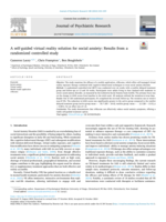 A self-guided virtual reality solution for social anxiety: Results from a randomized controlled study
