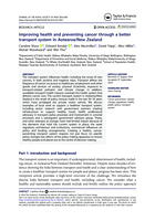 Improving health and preventing cancer through a better transport system in Aotearoa/New Zealand