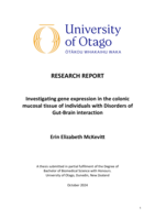 Investigating gene expression in the colonic mucosal tissue of individuals with Disorders of Gut-Brain interaction