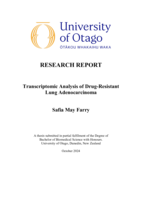Transcriptomic Analysis of Drug-Resistant Lung Adenocarcinoma