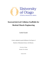 Seaweed-derived Cellulose Scaffolds for Skeletal Muscle Engineering