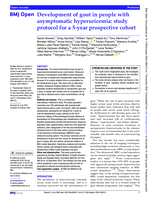 Development of gout in people with asymptomatic hyperuricemia: study protocol for a 5-year prospective cohort