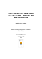 Growth Modelling and Growth Determinants of a Keystone New Zealand Sea Star