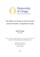 The effects of stroke on oral function and oral health: a qualitative study