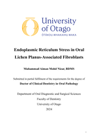 Endoplasmic reticulum stress in oral lichen planus associated fibroblasts
