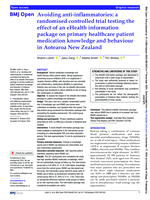 Avoiding anti-inflammatories: a randomised controlled trial testing the effect of an eHealth information package on primary healthcare patient medication knowledge and behaviour in Aotearoa New Zealand