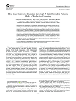 How does depressive cognition develop? A state-dependent network model of predictive processing