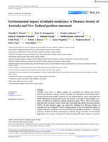 Environmental impact of inhaled medicines: A Thoracic Society of Australia and New Zealand position statement