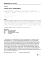 Pandemic lessons from Hong Kong