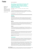 Developing a Curriculum for Trauma and Orthopaedic Higher Surgical Trainees: Implementing Small Group Teaching in a Regional Programme