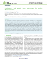 Profilometry and atomic force microscopy for surface characterization