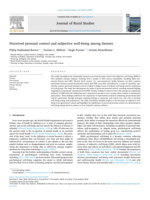 Perceived personal control and subjective well-being among farmers