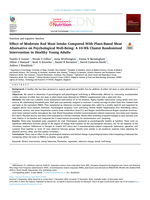 Effect of moderate red meat intake compared to plant-based meat alternative on psychological well-being: A 10-week cluster randomized intervention in healthy young adults