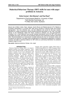 Dialectical Behaviour Therapy skills for men with anger problems in Aotearoa