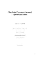 The clinical course and personal experience of sepsis