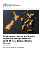 Smoking prevalence and trends: important findings from the 2023-24 New Zealand Health Survey