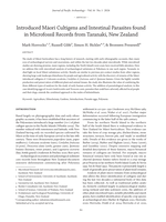 A plant microfossil and parasite record from Taranaki, New Zealand reveals Māori translocations and intestinal parasites