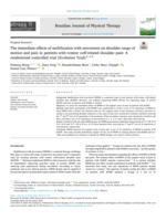 The immediate effects of mobilization with movement on shoulder range of motion and pain in patients with rotator cuff-related shoulder pain: A randomized controlled trial (Evolution Trial)