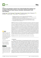 Texture Evaluation and In Vivo Oral Tactile Perceptions of Cooked Wheat Pasta Sheets Partially Substituted with Pea Protein