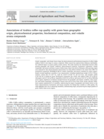 Exploring Arabica Coffee Cup Quality: Correlations with Green Bean Growing Conditions, Physicochemical Properties, Biochemical Composition, and Volatile Aroma Compounds