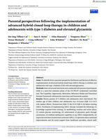 Parental perspectives following the implementation of advanced hybrid closed‐loop therapy in children and adolescents with type 1 diabetes and elevated glycaemia