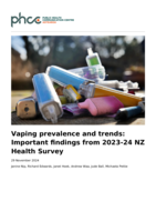 Vaping prevalence and trends: Important findings from 2023-24 NZ Health Survey