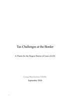 Tax challenges at the border