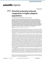 Directed reciprocity subverts cooperation in highly adaptive populations