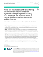 A one-size-fits-all approach to data-sharing will not suffice in lifecourse research: a grounded theory study of data-sharing from the perspective of participants in a 50-year-old lifecourse study about health and development
