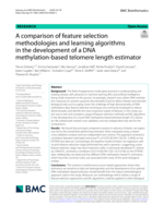 A comparison of feature selection methodologies and learning algorithms in the development of a DNA methylation-based telomere length estimator