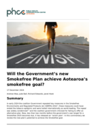 Will the Government's new Smokefree Plan achieve Aotearoa's smokefree goal?