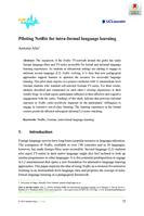 Piloting Netflix for intra-formal language learning